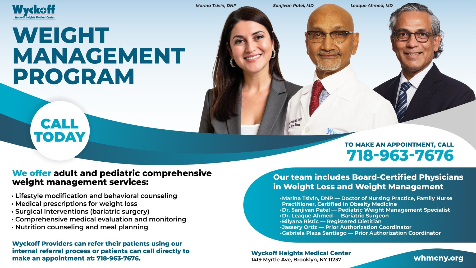 Weight Management Program promotional design