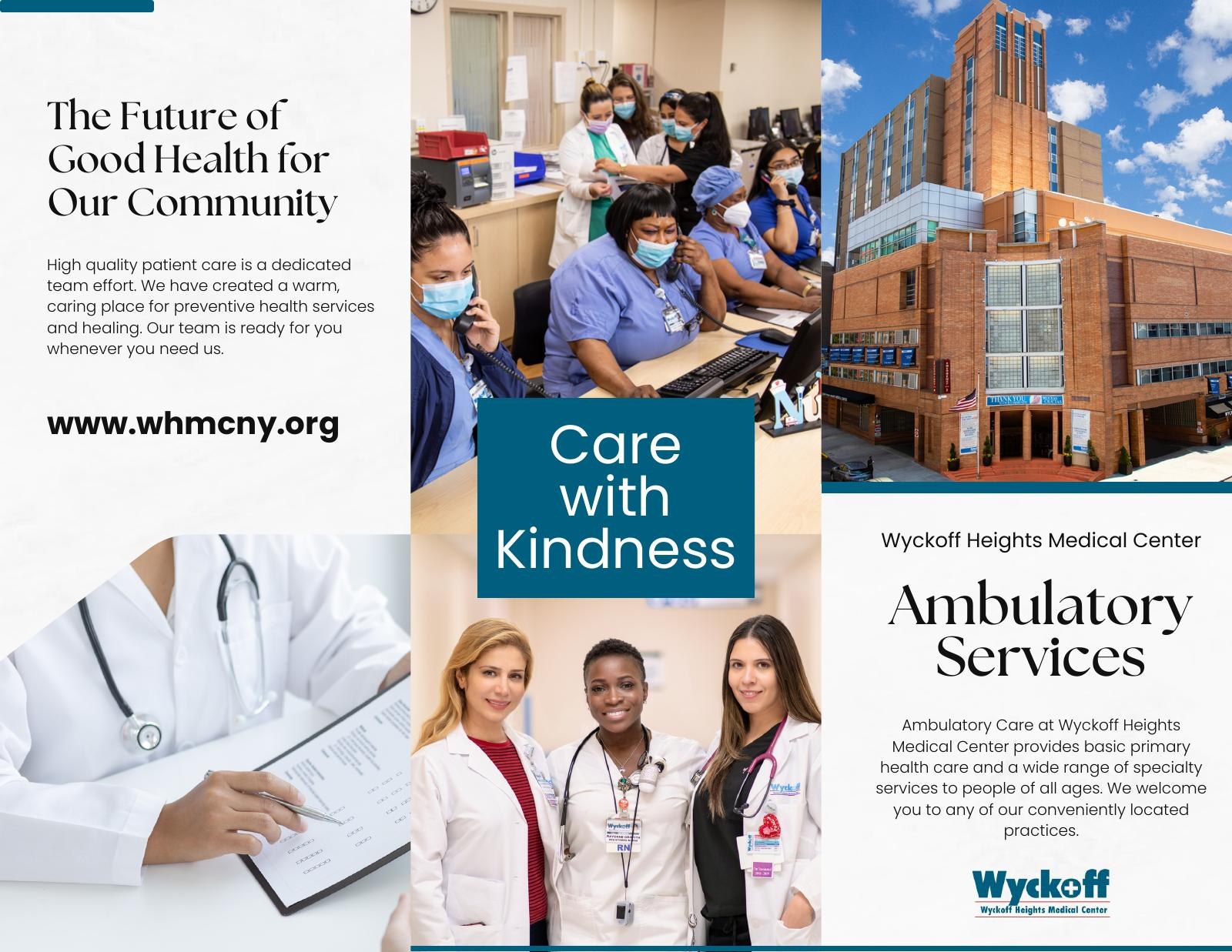 Ambulatory Services tri-fold brochure